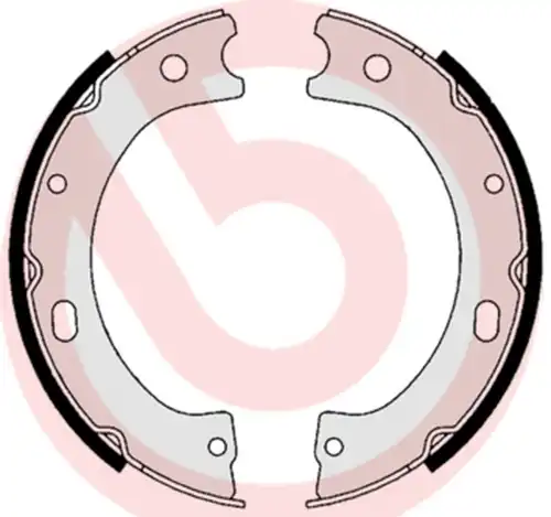 комплект спирачна челюст, ръчна спирачка BREMBO S 56 535
