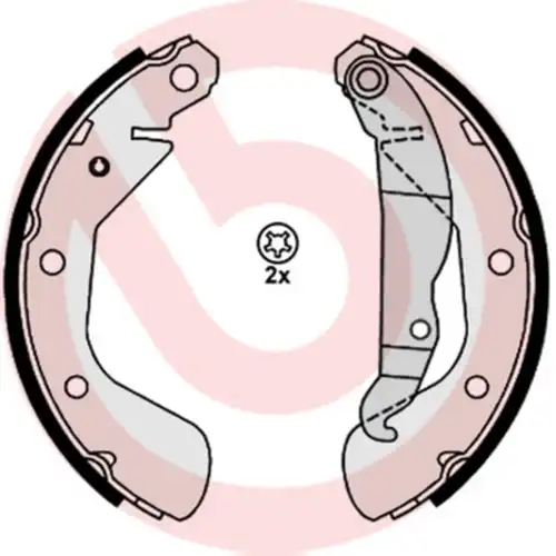 комплект спирачна челюст BREMBO S 59 514