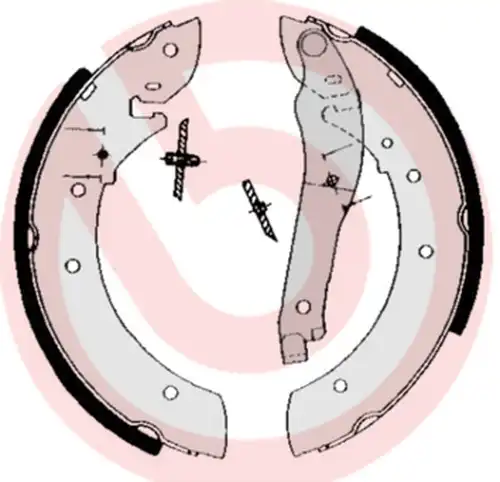 комплект спирачна челюст BREMBO S 61 510