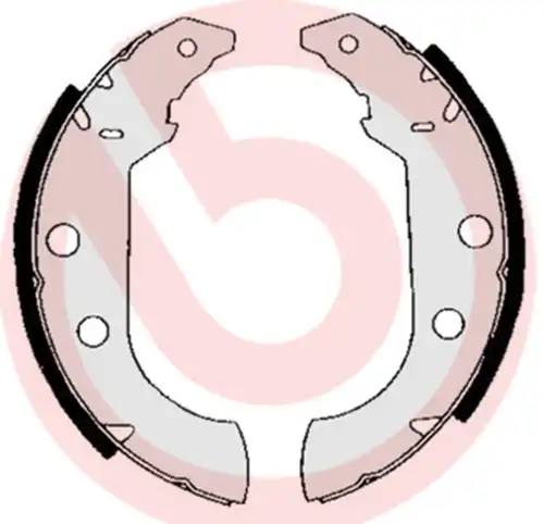 комплект спирачна челюст BREMBO S 61 517