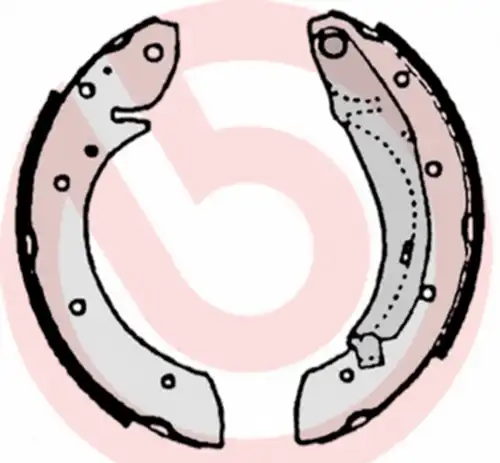 комплект спирачна челюст BREMBO S 61 522
