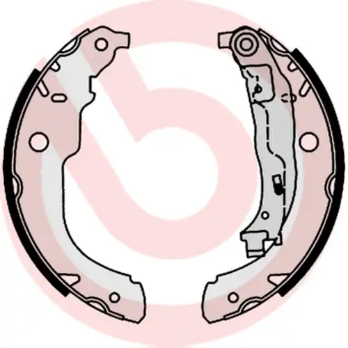 комплект спирачна челюст BREMBO S 61 528