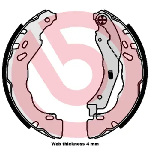комплект спирачна челюст BREMBO S 61 544