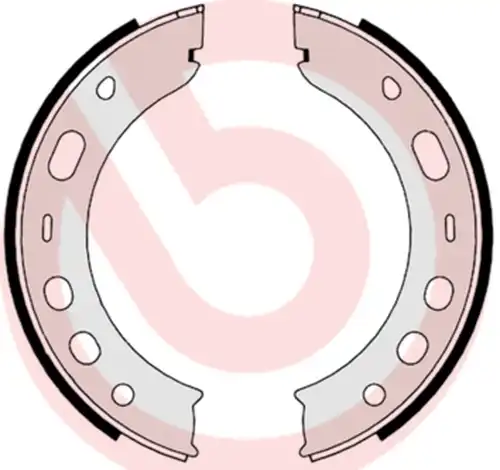 комплект спирачна челюст, ръчна спирачка BREMBO S 65 503