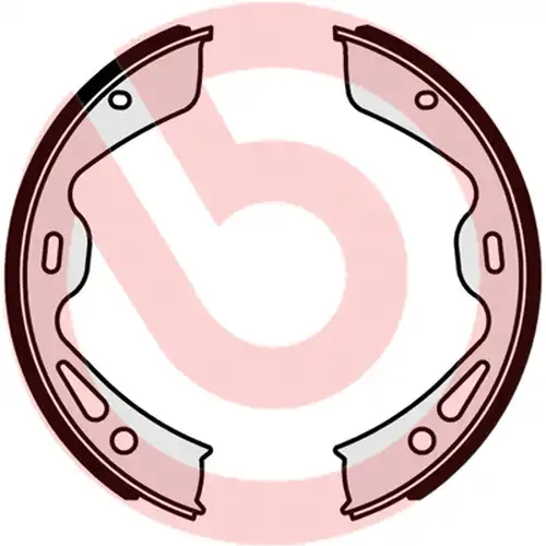 комплект спирачна челюст, ръчна спирачка BREMBO S 65 504