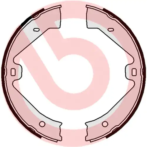 комплект спирачна челюст, ръчна спирачка BREMBO S 65 505