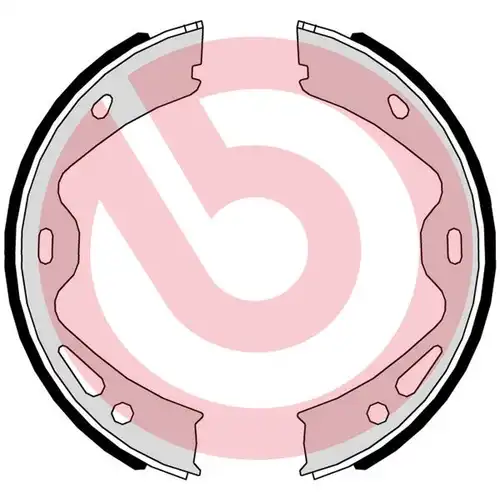 комплект спирачна челюст, ръчна спирачка BREMBO S 65 506