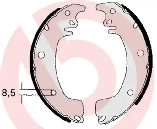 комплект спирачна челюст BREMBO S 68 514