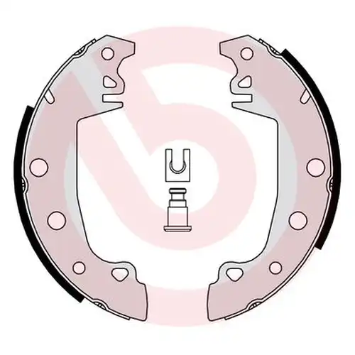 комплект спирачна челюст BREMBO S 68 538