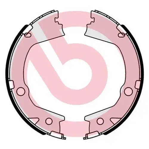 комплект спирачна челюст, ръчна спирачка BREMBO S 77 001