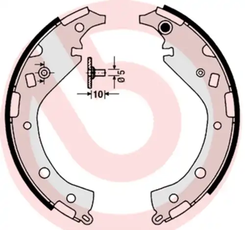 комплект спирачна челюст BREMBO S 83 549