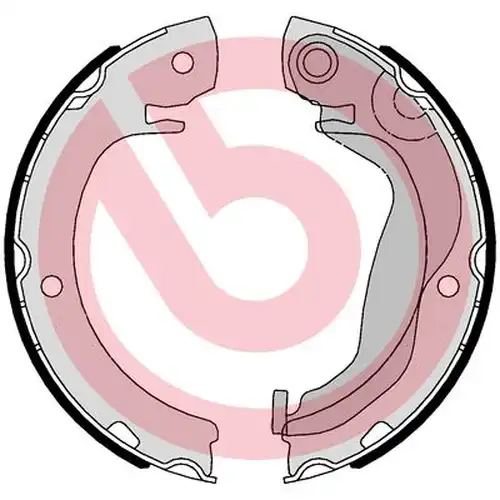 комплект спирачна челюст, ръчна спирачка BREMBO S 83 569