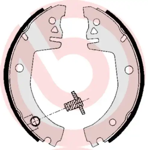 комплект спирачна челюст BREMBO S 85 512