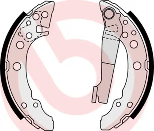 комплект спирачна челюст BREMBO S 85 535