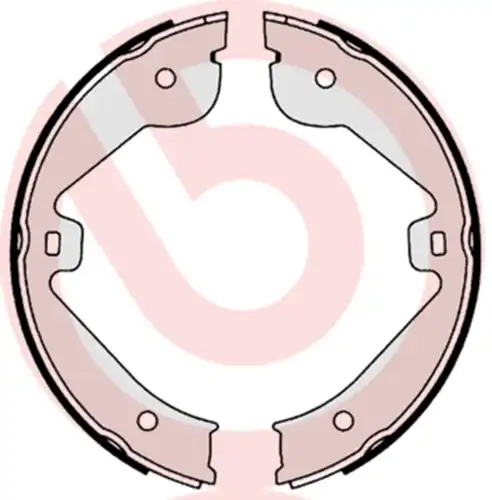 комплект спирачна челюст, ръчна спирачка BREMBO S 85 536