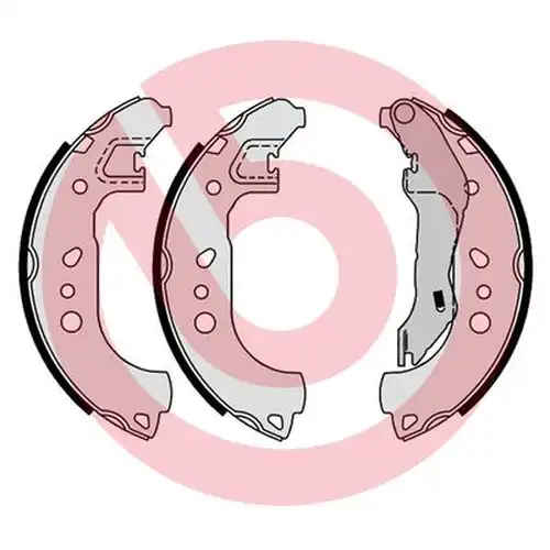 комплект спирачна челюст BREMBO S 85 543