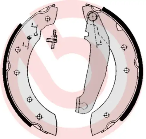 комплект спирачна челюст BREMBO S 86 502
