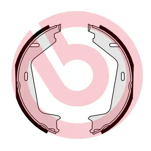 комплект спирачна челюст, ръчна спирачка BREMBO S 86 512