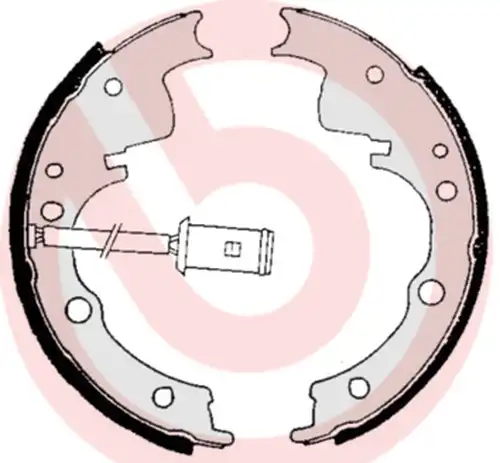 комплект спирачна челюст BREMBO S A6 505