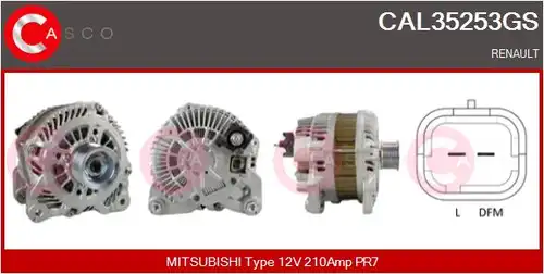 генератор CASCO CAL35253GS