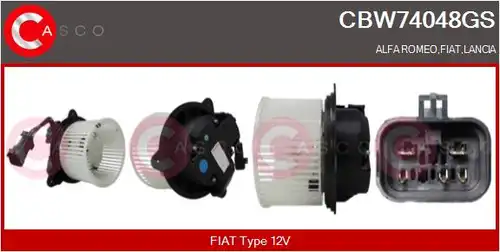 вентилатор вътрешно пространство CASCO CBW74048GS