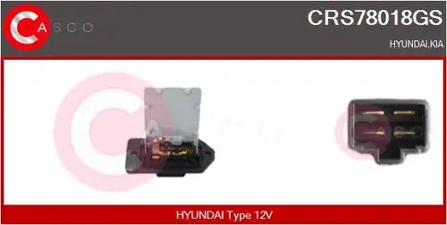 съпротивление, вентилатор за вътрешно пространство CASCO CRS78018GS