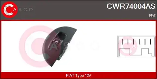 ключ(бутон), стъклоповдигане CASCO CWR74004AS