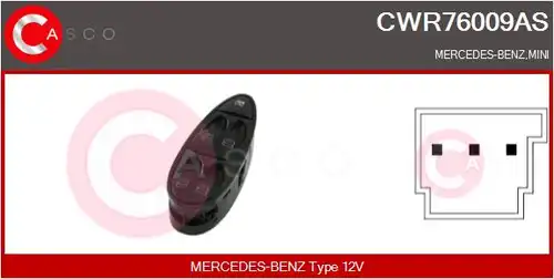 ключ(бутон), стъклоповдигане CASCO CWR76009AS