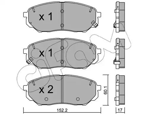 накладки CIFAM 822-1096-0