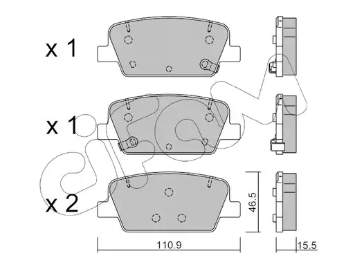 накладки CIFAM 822-1283-0