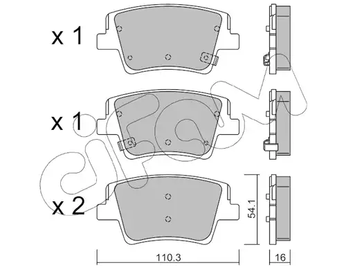 накладки CIFAM 822-1284-0