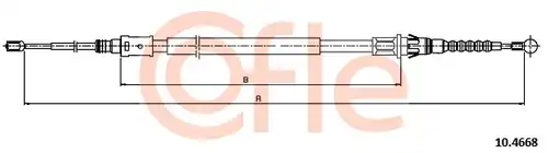 жило за ръчна спирачка COFLE 10.4668