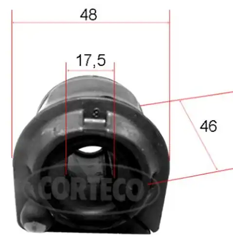 тампони, стаб. щанга CORTECO 49371888