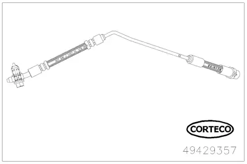 спирачен маркуч CORTECO 49429357