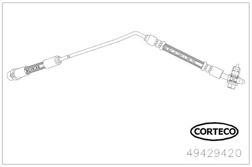 спирачен маркуч CORTECO 49429420