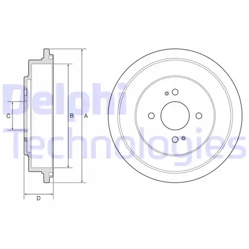 спирачен барабан DELPHI BF614