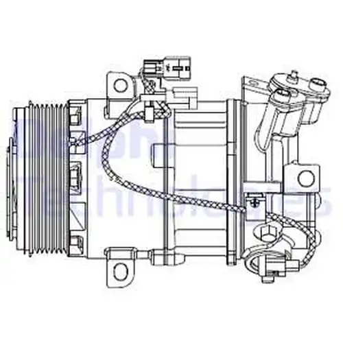 компресор за климатик DELPHI CS20550