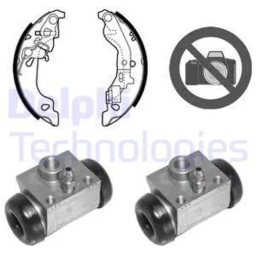 комплект спирачна челюст DELPHI KP1067