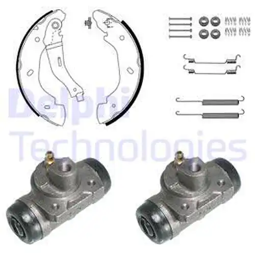 комплект спирачна челюст DELPHI KP1083
