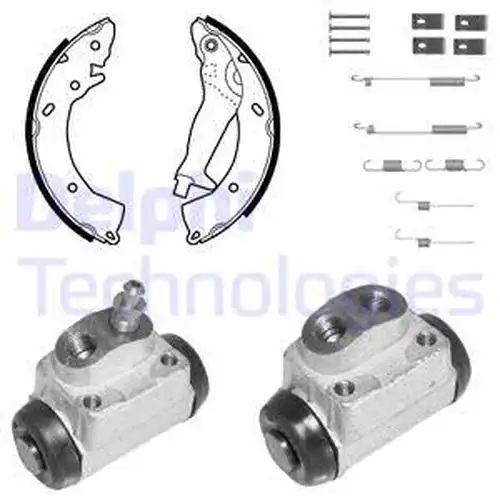 комплект спирачна челюст DELPHI KP1107
