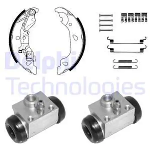 комплект спирачна челюст DELPHI KP1134