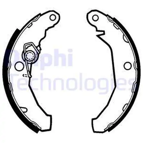 комплект спирачна челюст DELPHI LS1272