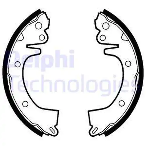 комплект спирачна челюст DELPHI LS1279