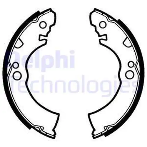 комплект спирачна челюст DELPHI LS1285