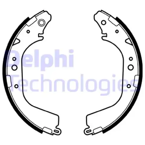 комплект спирачна челюст DELPHI LS1408