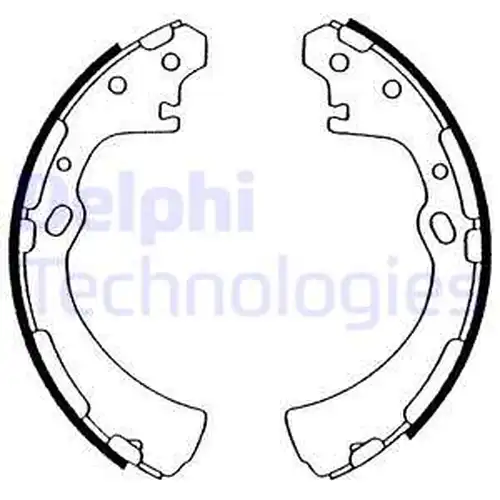 комплект спирачна челюст DELPHI LS1505
