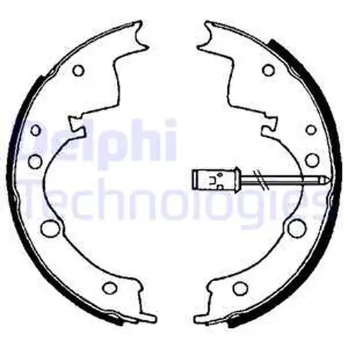 комплект спирачна челюст DELPHI LS1605