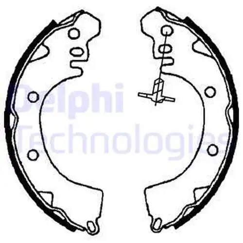 комплект спирачна челюст DELPHI LS1705