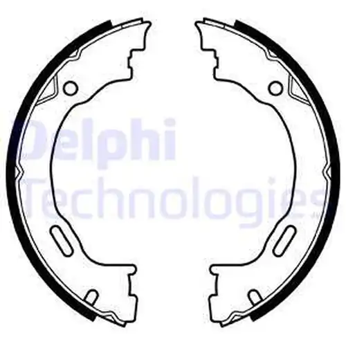 комплект спирачна челюст, ръчна спирачка DELPHI LS1922