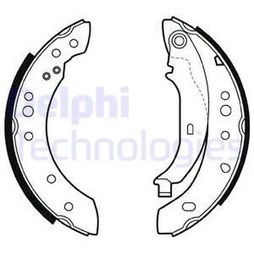 комплект спирачна челюст DELPHI LS2002